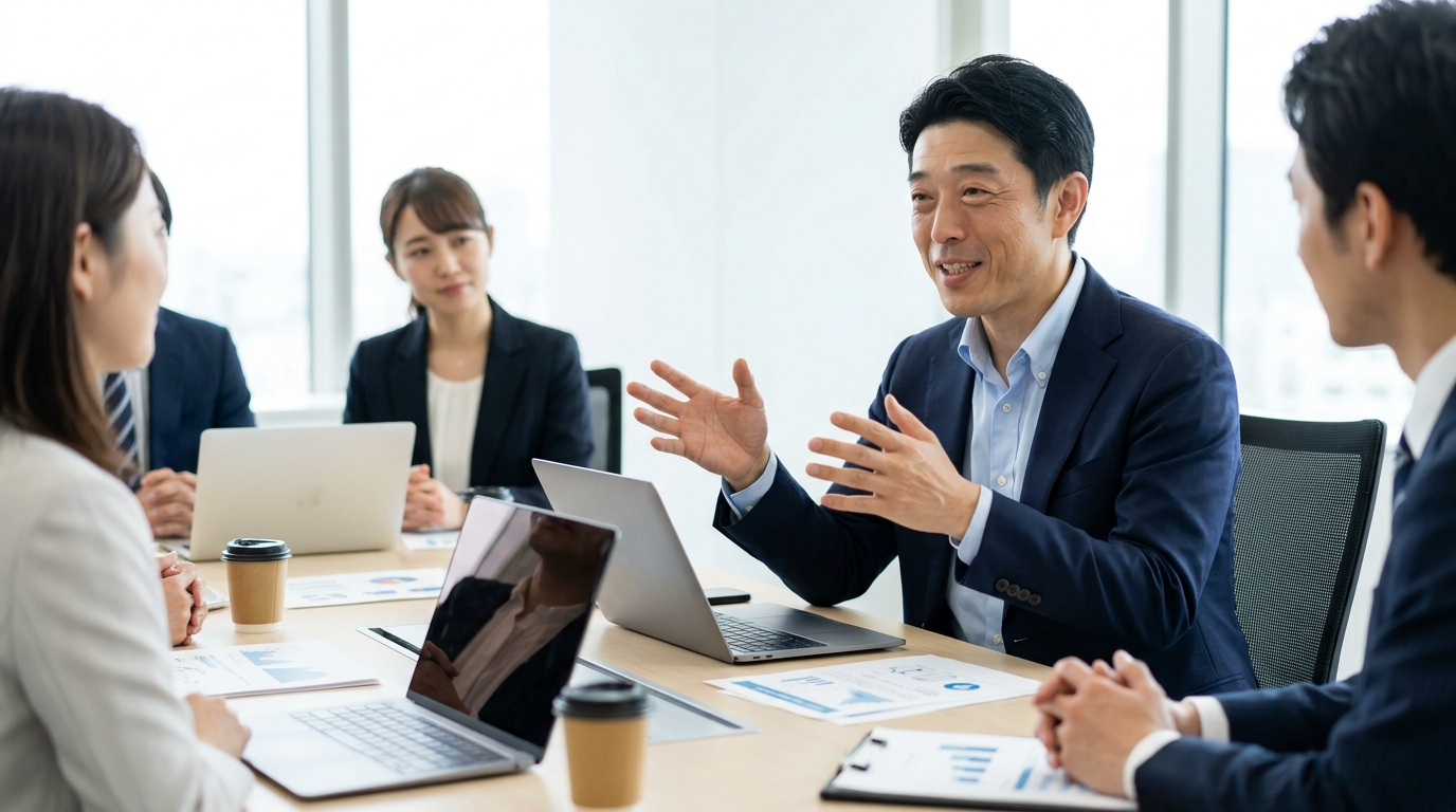クライアントとのミーティング